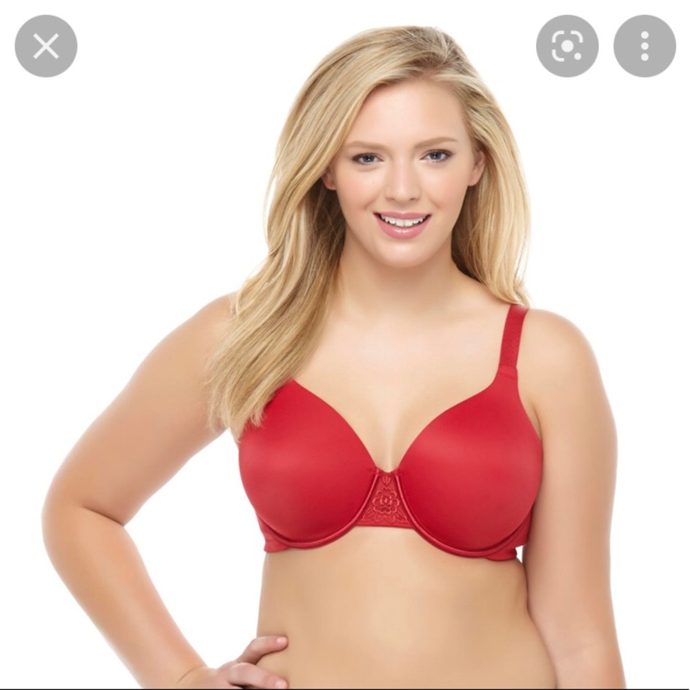 Vanity Fair full figure bra in red size 40C.